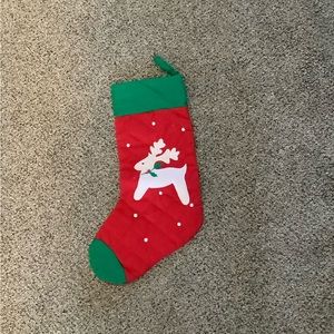 Christmas stocking with a reindeer